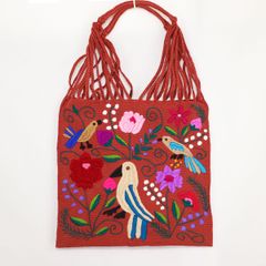 メキシコ シナカンタン 刺繍ハンモックバック 23 ハンドメイド メルカドバッグ