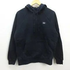 G■アンダーアーマー/UNDER ARMOUR フリーススウェットフーディ/1357092【MD】黒/men's/7【中古】■
