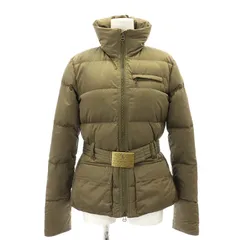 ラルフローレン RALPH LAUREN ロゴバックルベルト付きスタンドカラーダウンジャケット アウター 7 カーキブラウン /NR ■OSのサムネイル