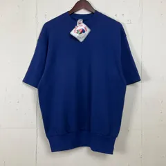 デッドストック USA製 90年代 90s FRUIT OF THE  LOOM フルーツオブザルーム 無地 半袖 スウェットシャツ 古着 メンズL ネイビー 紺 ヴィンテージ ビンテージ 新品未使用品【f240503011】