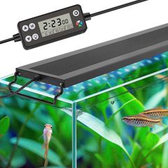 【特価セール】Hygger 水槽ライト LEDアクアリウムライト 45-60CM対応 新開発のDIYモード WRGB割合を調整可能 LCDディスプレイ 8色白/赤/橙/黄/緑/青/藍/紫LED 昼光と月光モード タイマー自由に設定 10段階明るさ調整 IP68