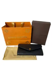 【中古品】LOUIS VUITTON ルイヴィトン M61182 ブラック モノグラム アンプラント ポルトフォイユ サラ 長財布 L60300RK
