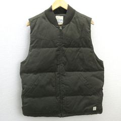 R■ギャップ/GAP ダック地 ダウンベスト フルジップ ■カーキ系【M】MENS/44【中古】