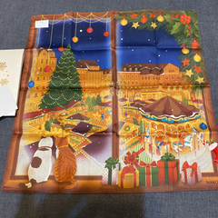即日発送！銀座和光　クリスマスハンカチ
