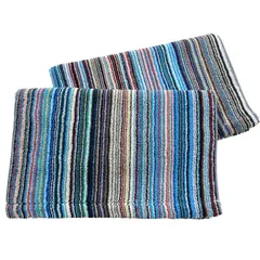 シンプルフレッシュ(Simple Fresh) 【2枚セット】 綿100％ 残糸で作ったエコなタオル地バスマット 約38×60cm 残糸 足ふき マット タオル地 バスマット