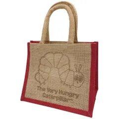 ☆ はらぺこあおむしチェリーレッド ☆ キャラクター ジュートマイバッグ M キャラクター ランチバッグ M ランチバック ジュートマイバッグ お弁当入れ トート トートバッグ トートバック ジュートマイバック キャラ お弁当 カバン 鞄 かばん かわいい