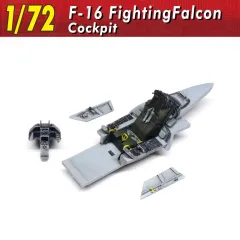 【新品】プラモデル 1/72 F-16 単座コクピット ディティールアップパーツ [144]