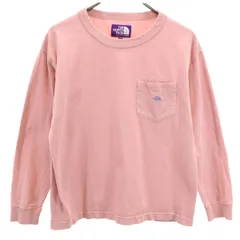 THE NORTH FACE ノースフェイス パープルレーベル 長袖 Tシャツ WS ピンク アウトドア NT3305N ロンT ポケT レディース 古着