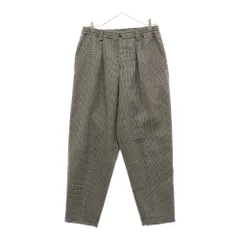 MARNI (マルニ) 21AW ウール ガンクラブチェック シャーリング テーパード パンツ グレー PUMU0017A0 UTW910