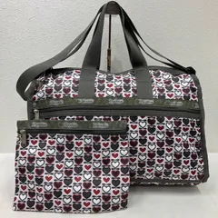 4814 LeSportsac レスポートサック ショルダーバッグ　肩がけ　ミニボストン ハート柄　花柄　ポーチ付き