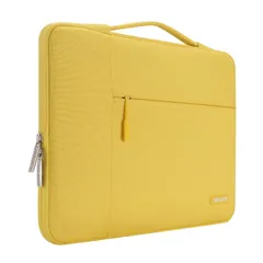 【数量限定】M1 ポリエステル M2 M3 14インチ Pro 多機能 MacBook MacBook ノートパソコン、対応機種 Air/Pro、13-13.3インチ ブリーフケースバッグ（黄色） 対応機種 スリーブケース ラップトップ MOSISO