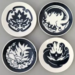 【中古】皿・ボウル オーガポンセット 豆皿4個セット ポケ紋 キタカミの里 「ポケットモンスター スカーレット・バイオレット ゼロの秘宝」 ポケモンセンター限定