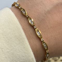 K18 ダイヤ　ブレスレット　1.6ct 約18cm 11.5g