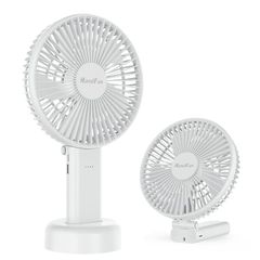 即納：HandFan 携帯扇風機 ハンディファン 扇風機小型 大きいサイズ 直径16.5cm Type-c充電式 4000mAh電池内蔵 手持ち・卓上用 ６階段調整 ホットフラッシュ対応 1