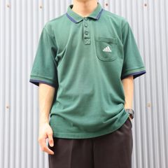 90s adidas one poimt logo polo-shirt
