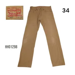 リーバイス505ジーンズデニムパンツw34股下83㎝カーキ  HH01298