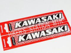 送料込！ KAWASAKI カワサキ 純正 タンクエンブレム クラシック KAWASAKIロゴ ２枚セット 左右セット 立体エンブレム