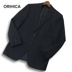 ORIHICA オリヒカ 通年 総裏★ ストライプ テーラード ジャケット Sz.94-82-175-A6 メンズ 紺 ビジカジ ビジネス