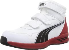 【PUMA】ライダー　安全靴　作業靴　セーフティシューズ　ミドルカット　25cm　25.5cm　26cm　26.5㎝　27cm 　28cm　ホワイト