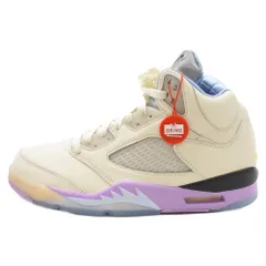 NIKE (ナイキ) ×DJ Khaled AIR JORDAN 5 RETRO SP 'Sail' DV4982-175×DJキャレド エアジョーダン5 レトロ SP セイル DV4982-175 ハイカットスニーカー US9/27cm