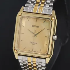 値下げWALTHAM Maxim Dynax ウォルサム手巻き時計アンティーク ウオルサム・マキシム・ダイナックス・スイス製紳士手巻き・超鋼