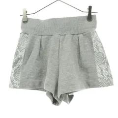 美品 adidas アディダス Stella Mcartney ステラマッカートニー コラボ パイソン柄 ショートパンツ XS グレー レディース 古着