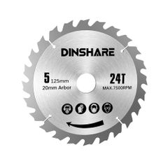 チップソー マルノコ ノコ刃 125mm×24P 木材用 DINSHARE JC-9901-W
