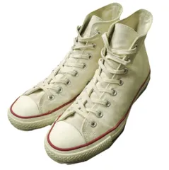 CONVERSE コンバース 日本製 ALLSTAR CANVAS J HI オールスター キャンバス ジャパン ハイカット US8.5(27cm) ナチュラルホワイト MADE IN JAPAN スニーカー シューズ g16860