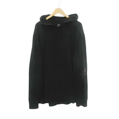 クロムハーツ CHROME HEARTS ニット フード パーカー カシミヤ100％ ワンポイント パーツ US製 XXLサイズ 黒 ブラック ☆AA★のサムネイル
