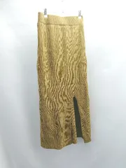 ◇ ◎●未使用●Θ GRL グレイル ウエストゴム　ニット ロング丈 ストレート スカート サイズ M ブラウン系 レディース E  【1411280042625】