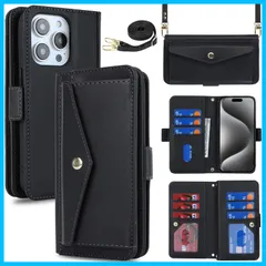 【在庫セール】ショルダー クロスボディアイフォン 15promax 留め具 ケース 肩がけ 首掛け 斜め掛け Max カードケース 15 15 Pro Max iPhone iPhone 手帳型 Case Pro 財布型 カード収納 小銭入れ Eastwave