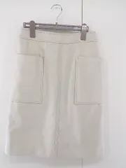 ◇ apart by lowrys アパートバイ ローリーズ 膝丈 タイト スカート サイズ L オフホワイト レディース E  【1302160021994】