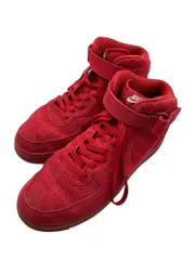 NIKE (ナイキ) AIR FORCE 1 MID 07 ジムレッド 315123-609 サイズ28.0cm エアフォースワン ミッドカット スエード 中古 D4