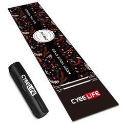 CyeeLife ダーツボードマット キャリーバッグ&スローライン付き スチールとソフトチップダーツゲーム用 スタートライン付き