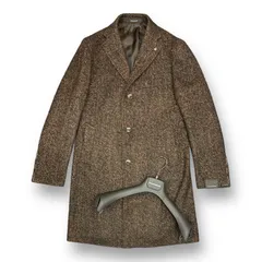 定価121000円 国内正規 新品 TAGLIATORE 23AW Herringbone Chester coat ヘリンボーン シングル チェスターコート タリアトーレ CSBL13X  ブラウン系のサムネイル