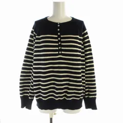 ジャーナルスタンダード レリューム JOURNAL STANDARD relume コットンパネルボーダーニットプルオーバー セーター クルーネック 長袖 F 紺 ネイビー 白 ホワイト 21080462115030 /RO