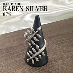 シルバーリング カレンシルバー カレン族 ハンドメイド エスニック #85