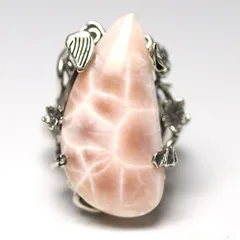  〔R337-1〕SV925 高品質 トムソナイト ピンクラリマー リング 指輪 フリーサイズ