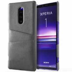 Xperia 1 ケース SO-03L SOV40 エクスペリア１  カード収納 レザー スマート ケース 【Color】 グレイのサムネイル