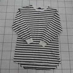◇ Θ SHIPS シップス ボーダー 長袖 Tシャツ カットソー サイズM ホワイト系 ブラック系 レディース E  【1508260059299】