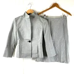 アナイ ANAYI セットアップ スカート 格子柄 グレー系 白黒 タグ付き 38サイズ 946709