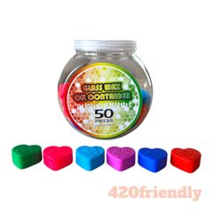 420friendly シリコン容器 ハート型 - (カラー６色) 小物入れ、Wax用