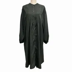 ノアル NOAHL タグ付き シャツワンピース ロング 長袖 黒 ブラック F フリーサイズ