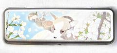 缶ペンケース　コーギー『ずっと会いたかったんだよ』