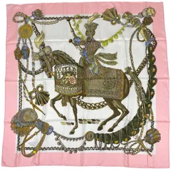 極美品✨エルメス カレ90 ティンパニ奏者 シルク タグ付き 大判スカーフ HERMES エルメス スカーフ カレ90 シルクツイル LE TIMBALIER