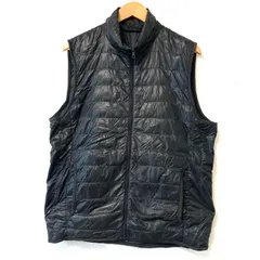 (^w^)b UNIQLO ユニクロ 315-072571 ウルトラライト ダウン ベスト ジャケット ナイロン100% フェザー インナーベスト アウトドア 軽量 防寒 秋冬 トップス ブラック 黒 メンズ 男性