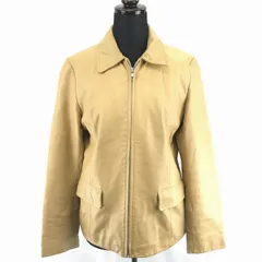 スピック＆スパン/Spick＆Span★牛革/ライダースレザージャケット【38/Women's -M/ベージュブラウン】フルジップ/フラップポケット◆BA981L