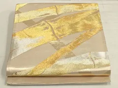 平和屋着物◎西陣 井筒織物謹製 六通柄袋帯 竹文 金糸 証紙付き 正絹