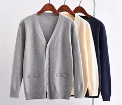 カーディガン ニットカーディガン トップス 大きいサイズ 長袖 コットン 無地 学生 通勤 通学dongze01