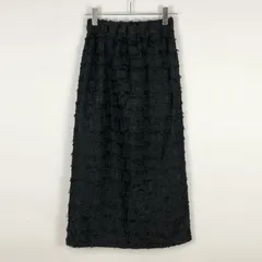 DISCOAT フリンジナロースカート 黒